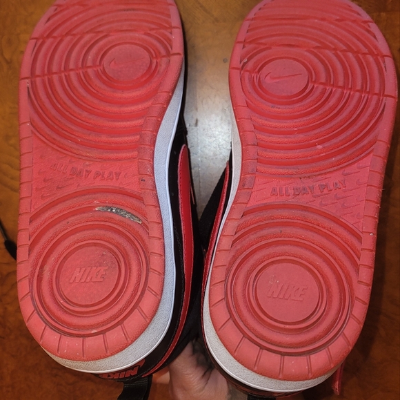 Nike Court Borough Mid 2 Red Black White Shoes Sneakers - Picture 11 of 11